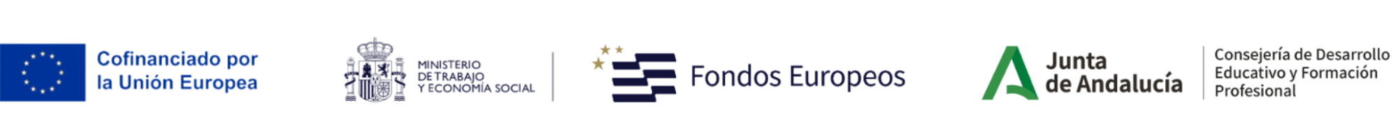 Cofinanciado por el Ministerio de Educación, Formación Profesional y Deportes (MEFPD), el Fondo Social Europeo Plus (FSE+) y la Junta de Andalucía